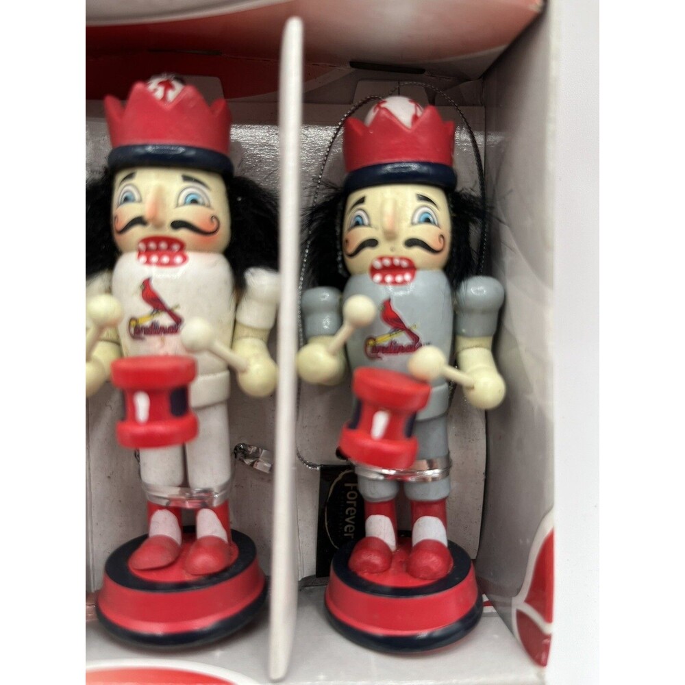 MLB St. Louis Cardinals Nutcracker Ornaments 4 pack NIB Christmas Decor - Picture 7 of 10